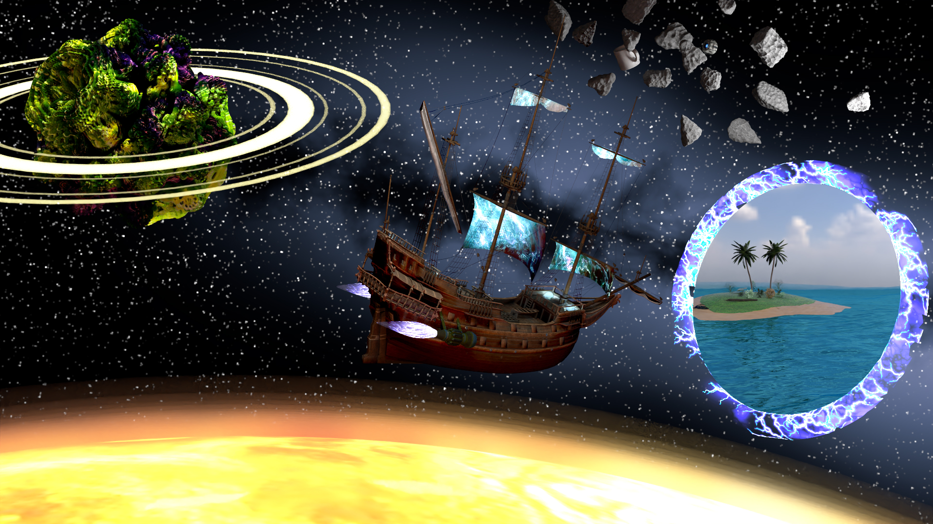 The Final Render of the Scene